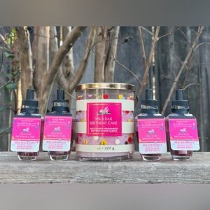 Milk Bar x B&BW Milk Bar Birthday Cake Candle & Wallflower Refill 5 pc Set